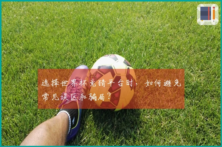 选择世界杯竞猜平台时，如何避免常见误区和骗局？